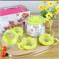 Gambar Teapot Set Kaca 5in1 / Teko Set Kaca 5in1 - Sukma Shop - Biru Muda dari kahfishop123 undefined 3 Tokopedia