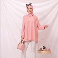 Gambar ATASAN BLOUSE WANITA BATWING JUMBO BIGSIZE BABYTERRY SPANDEX - 1780 - Kubus, 5L dari INVEE MODE undefined 3 Tokopedia