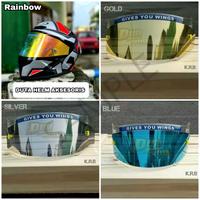 Gambar Tear Off / Lapisan Kaca helm Untuk Helm Fullface - Biru, + PAKU TEAR OFF dari BANDARHELM undefined 3 Tokopedia