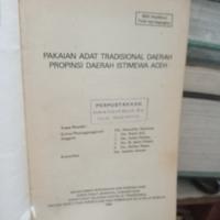 Gambar PAKAIAN ADAT TRADISIONAL DAERAH PROPINSI DAERAH ISTIMEWA ACEH dari Mama Tio shop undefined 2 Tokopedia