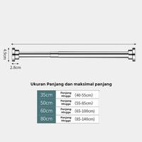 Gambar Tiang Horden Fleksibel Besi Gorden Hordeng Gantungan Kamar lemari - 150 dari Mayaza Shop88 undefined 4 Tokopedia