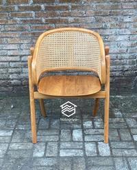 Gambar Kursi makan cafe minimalis modern kafe kayu jati cleopatra dari Notogriyo undefined 5 Tokopedia