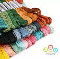 Gambar Benang jahit flanel jahit tangan benang sulam warna cantik cer - 31.FANTA dari Kain Flanel Craft Supply undefined 1 Tokopedia