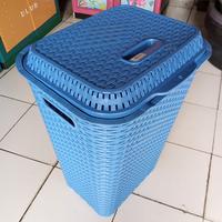 Gambar Keranjang Baju Kotor Plastik Laundry Basket Club/Keranjang BajuPlastik - Biru dari MARVELL HOUSEWARE undefined 2 Tokopedia