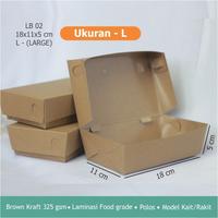 Gambar Lunch Box Paper / Kotak Lunch Box Bahan Kraft Laminasi Size L dari RumahMOCA undefined 2 Tokopedia