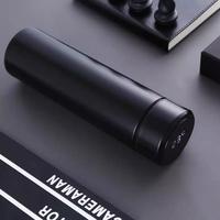 Gambar Termos Led Suhu Temperature Smart LED Thermos Tumbler Stainless Steel - Hitam dari Kitchenstorejkt undefined 2 Tokopedia
