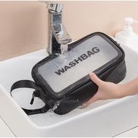 Gambar GGT Tas Kosmetik Transparan WASHBAG Pouch Travel Make Up Bag Organizer - Putih, sleting 2 BSR dari Gudang Grosir Terlengkap undefined 4 Tokopedia