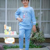 Gambar Baju Tidur Anak Laki-laki Perempuan Setelan Panjang 3-12 Tahun Minekid - Biru, 4 dari Baju Anak UnQ undefined 2 Tokopedia