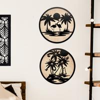 Gambar Wall Decor Pajangan Hiasan Dinding Dekorasi Ruang Tamu Rumah Minimalis CTKNN1-02 - CTKNN01 dari Trigi Homedecor undefined 2 Tokopedia