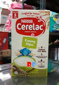 Gambar NESTLE CERELAC BUBUR SEREAL KACANG HIJAU 6 BLN (120 GR) dari Rumah Popok Depok undefined 1 Tokopedia