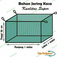Gambar TP - Keramba/Jaring/Waring/Hapa Ikan Ukuran ( 1 m x 1 m x 50 cm) dari Toko-Perikanan undefined 1 Tokopedia