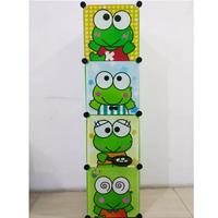 Gambar TERBARU!!!!!! LEMARI PLASTIK KARAKTER DORAEMON 4 SUSUN - SHENAR - KEROPI dari shenar168 undefined 3 Tokopedia
