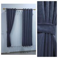 Gambar gorden gordyn hordeng jendela minimalis polos L 120 x T 230 - cream, L 120 x T 150 dari Central Curtains nusantara undefined 1 Tokopedia