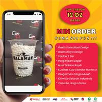 Gambar cup sablon 12oz datar custom untuk kopi kekinian - Hitam dari Gemilang Printing undefined 1 Tokopedia