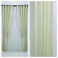 Gambar gorden gordyn hordeng jendela minimalis polos L 120 x T 230 - cream, L 120 x T 150 dari Central Curtains nusantara undefined 2 Tokopedia