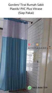 Gambar Gorden /Tirai Rumah Sakit Bahan Plastik PVC Tinggi 250cm Siap Pakai - Biru dari ayopadabeli Tangerang undefined 4 Tokopedia