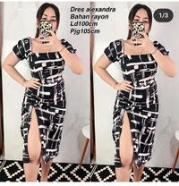 Gambar Dress Midi Sexy Alexandra - Leopard Coffee dari Souvenir Bali Budiman undefined 3 Tokopedia