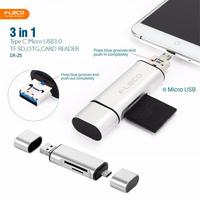 Gambar MB - Card reader 3in1 USB 3.0 TYPE C memory card adapter Micro SD TF dari majubersama888 undefined 1 Tokopedia