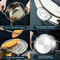 Gambar japanese panci penggorengan/deep frying/fryer pot with thermometer - 24CM dari Shop Putul undefined 4 Tokopedia
