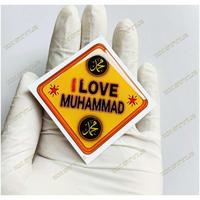 Gambar Emblem stiker I LOVE MUHAMMAD/stiker motor mobil i love muhammad dari Faeyza Sticker undefined 2 Tokopedia