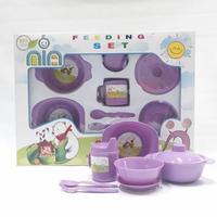 Gambar Nia feeding set besar peralatan tempat makan bayi - Biru dari babylo baby shop undefined 4 Tokopedia