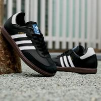 Gambar Sepatu Sneakers Casual Original ADIDAS SAMBA OG BLACK WHITE SOLE GUM - Hitam, 43 dari Pootstepsid undefined 2 Tokopedia