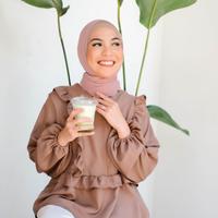 Gambar ATASAN WANITA SHAKILA LENGAN PANJANG PUFFY FASHION BISA BUAT BUSUI - mauve dari Gween fashion undefined 3 Tokopedia