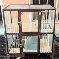 Gambar kandang kucing alumunium size PxLxT 90x60x90 dari tukang kandang undefined 1 Tokopedia