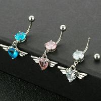Gambar body piercing anting tindik perut pusar wings - Putih dari Rere Accesories undefined 3 Tokopedia