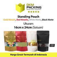 Gambar Standing Pouch 16cm LARGE DELKOCHOICE Plastik Kemasan Sealer Makanan - Kraft Full16x24 dari dkm packing undefined 3 Tokopedia