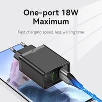 Gambar Vention Adaptor Charger Dual USB Fast Charge 18W Quick Charge 3.0 - EU Standard, Black dari XLink Surabaya undefined 3 Tokopedia