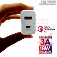 Gambar Batok Charger Type C toType C Handphone Dual USB Adapter Fast Charging - BATK KEKE PD001, Kabel iPhone dari Unicorn Acc Hp undefined 2 Tokopedia