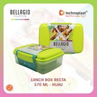 Gambar NEW BELLAGIO LUNCH BOX / KOTAK MAKAN RECTA 570 ML - Pink dari Technoplast undefined 4 Tokopedia