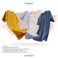 Gambar Kaos Baju Garis Belang Vertikal Stripe Salur Pria Distro EVERNEXT - Maroon, M dari Evernext ID undefined 4 Tokopedia