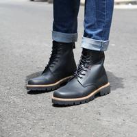 Gambar BRADLEYS - Sepatu Boots Casual Pria - NEW EROL black - Kulit asli - Hitam, 43 dari Bradleys Footwear undefined 5 Tokopedia