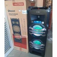Gambar SPEAKER POLYTRON PORTABLE PTS-2K25 BLUETOOTH + FREE WIRELESS MIC 2 PC dari indoplazamedan undefined 2 Tokopedia