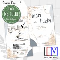 Gambar Undangan Pernikahan custom Tema Aesthetic dari L Cetak Malang undefined 1 Tokopedia