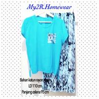 Gambar My2R Setelan piyama rayon polos CP babydoll rayon super baju tidur - daun kuning, LD 110 dari My2RHomewear undefined 2 Tokopedia