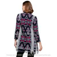 Gambar Outer Tenun Kemala Azira Abu-Abu - Hijau, 6 dari KainIndonesiaCo undefined 4 Tokopedia