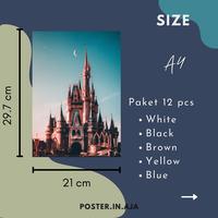 Gambar 12 Pcs Poster Dinding Ukuran A4 Wallpaper Dekorasi Hiasan Kamar Warna - Brown, part 3 dari Poster in Aja undefined 3 Tokopedia