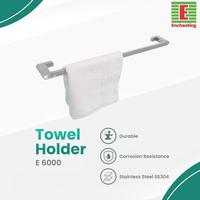 Gambar ENCHANTING Towel Holder Stainless Steel Chrome | Rak / Gantungan Handuk Baju Tempel Tebal Tahan Lama Krom Hanger Kamar Mandi Multifungsi Serbaguna Modern Minimalist Minimalis EUROPE ENCHANTING E6000 dari Enchanting Official Shop undefined 3 Tokopedia