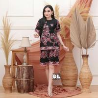 Gambar setelan batik katun murah grosir baju tidur wanita dewasa - Cokelat, XL dari muhsi collection undefined 3 Tokopedia