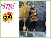 Gambar Blouse baju wanita LD110 motif macan siberia leopard dan ular cobra dari ByMoi undefined 1 Tokopedia