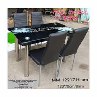 Gambar Meja Makan Kaca Set 4 Kursi dari Lisa_Furniture undefined 1 Tokopedia