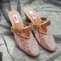 Gambar Selop Akad Nikah Wanita VI2FASHION Bahan Brukat Art. GLADYS - Heels 3 cm, 37 dari VI2FASHIONFLAT undefined 2 Tokopedia