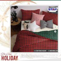 Gambar Sprei Katun Premium Motif Star Picnic Holiday Warna Merah Kotak Kotak - 120x200x20 dari Khalif sprei undefined 1 Tokopedia