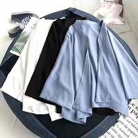 Gambar Cardigan Wanita Zoey Outer Kimono Korean style Kekinian Murah Terbaru - Black dari kaywa olshop undefined 1 Tokopedia