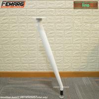 Gambar Kaki meja office FEMARG LINO hitam putih|tirus bengkok serong model Z - Putih dari fitting no1 undefined 1 Tokopedia