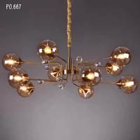 Gambar Lampu Gantung Industrial Hedda Chandelier (PO667) - Bola Hitam, 8 Bulb dari Leatique Decorative undefined 3 Tokopedia