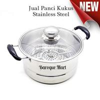 Gambar NEW!! Panci Kukus Serbaguna Steamer Langseng Dandang Stainless Steel - 20 Cm dari Himawan Parabot undefined 1 Tokopedia